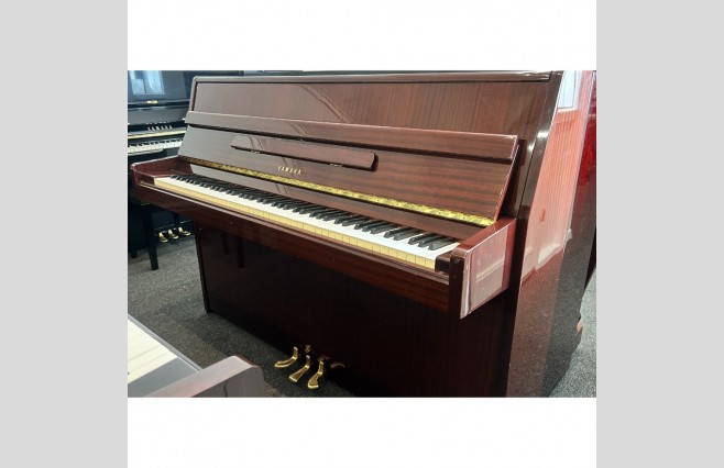 Yamaha Polished Mahogany M1J Upright Piano, Used - All Inclusive Premium Package (SN:D3715588) - Image 1